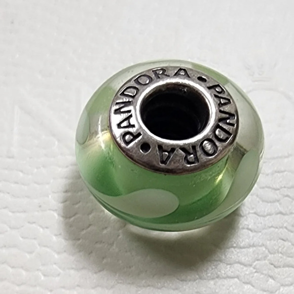 Pandora Green Swirl Charm - Picture 7 of 7